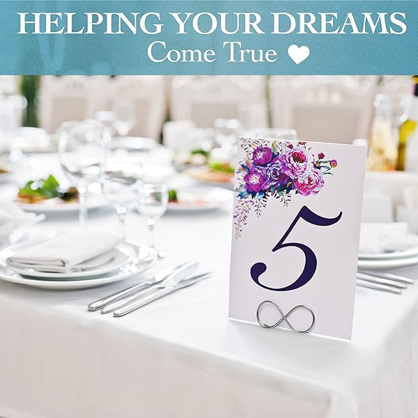 Pullan Products LLC Pullan Table Number Holder Stands 12 Pack for Weddings Placecard Clips Photo Display Stands Reserved Sign Numbers Silver - View 8 of 8