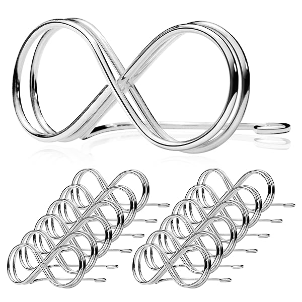 Pullan Products LLC Pullan Table Number Holder Stands 12 Pack for Weddings Placecard Clips Photo Display Stands Reserved Sign Numbers Silver - View 2 of 8