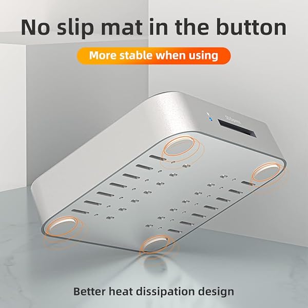 MAIWO MAIWO K3016SD 3-Bay SSD Docking Station: 10Gbps M.2 NVMe & SATA Reader Adapter for SD Express - View 7 of 9