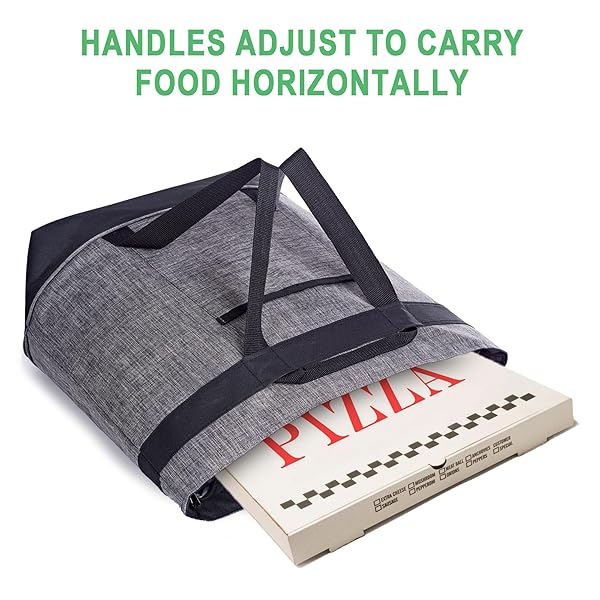 BeeGreen BeeGreen Large Insulated Cooler Bags for Picnic Grocery Travel Collapsible Soft Ice Chest Foldable Lunch Bag with Zipper Navy - View 5 of 10