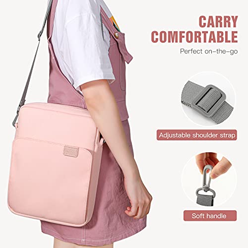 TiMOVO TiMOVO Pink Tablet Sleeve Case 9-11 Inch for Women Multiple Compartments Water Resistant Utility Style Unisex Adults - View 8 of 9