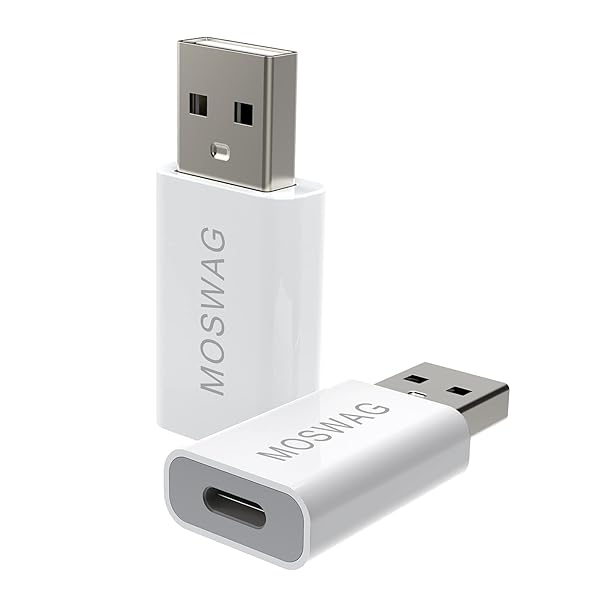 MOSWAG Buy MOSWAG USB-C Female to USB-A Male Adapter | Fast Charging & Data Transfer