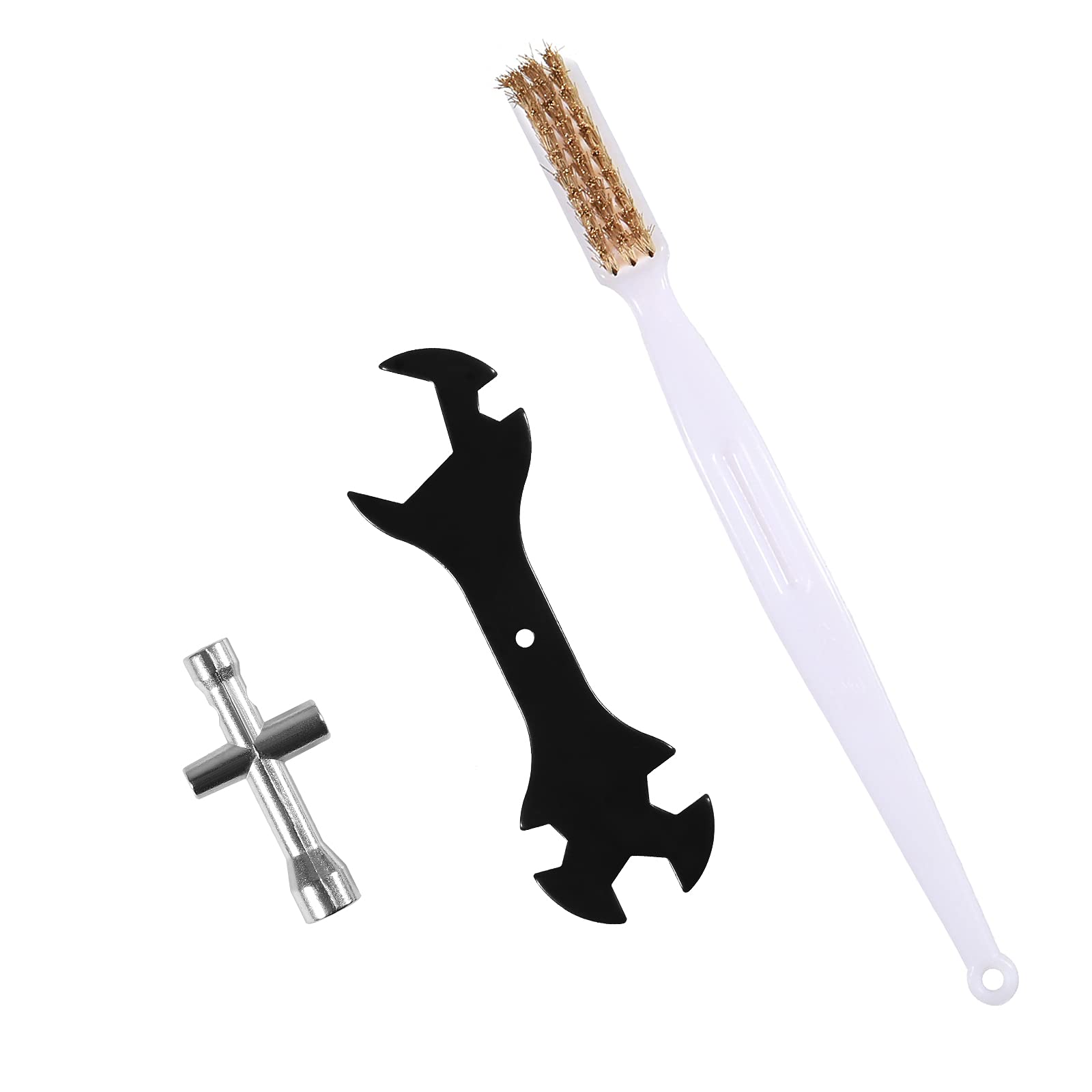 Atnsinc ATNSINC 6mm 7mm L-Shaped Hex Wrench Tool & Accessories for Ender 3 3D Printers - Includes Brass Nozzle & Copper Wire Toothbrush