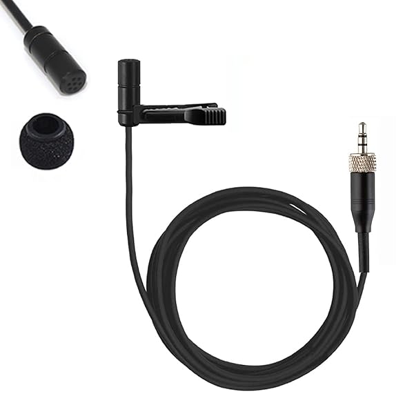XGWTH XGWTH Lavalier Microphone: Omnidirectional Condenser Mic for Sennheiser Wireless Systems - 3.5mm Clip-On with Cap - View 9 of 9