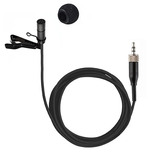 XGWTH XGWTH Lavalier Microphone: Omnidirectional Condenser Mic for Sennheiser Wireless Systems - 3.5mm Clip-On with Cap - View 2 of 9