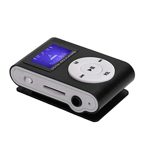 GOWENIC Portable Mini MP3 Player for Walking & Running - Supports 32GB, LCD Screen, BackClip Design (Black) - View 8 of 9