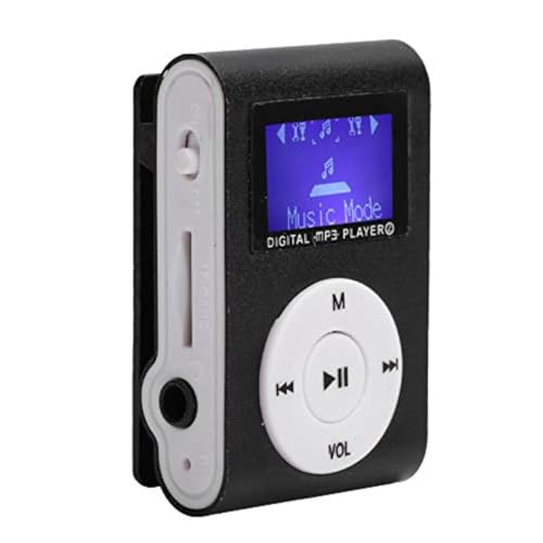 GOWENIC Portable Mini MP3 Player for Walking & Running - Supports 32GB, LCD Screen, BackClip Design (Black) - View 2 of 9