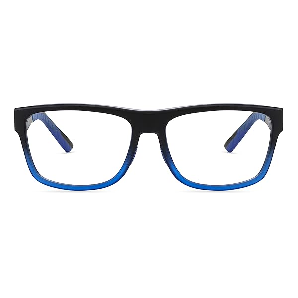 HyperX HyperX Spectre Mission Gaming Eyewear Blue Light Blocking UV Protection Crystal Clear Lenses TR-90 Frame Microfiber Pouch Square Frame Blue - View 3 of 9