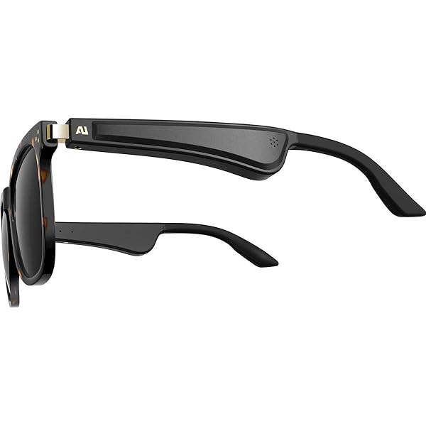 ausounds Buy Ausounds Audio Sunglasses: Open Ear Wireless Headphones with Polarized Lens & Storage Box - Stylish Black & Tortoise Brown Options - View 6 of 11