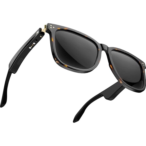 ausounds Buy Ausounds Audio Sunglasses: Open Ear Wireless Headphones with Polarized Lens & Storage Box - Stylish Black & Tortoise Brown Options - View 8 of 11