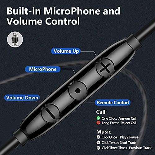 BACKWIN High-Fidelity Wired Headphones: 4-Speaker Noise-Cancelling Earbuds with Mic & Volume Control - View 6 of 9