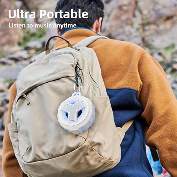 EBODA EBODA IPX7 Waterproof Bluetooth Shower Speaker - Portable 2000mAh Wireless Speaker for Home, Pool, Beach & Gifts - View 5 of 9