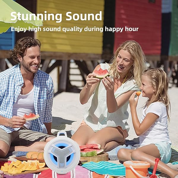 EBODA EBODA IPX7 Waterproof Bluetooth Shower Speaker - Portable 2000mAh Wireless Speaker for Home, Pool, Beach & Gifts - View 9 of 9