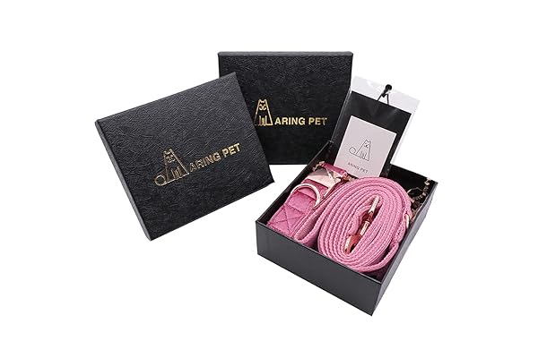 Aring pet Soft Adjustable Velvet Dog Collar and Leash Set for Pets Comfortable and Stylish Dog Accessories - View 3 of 5