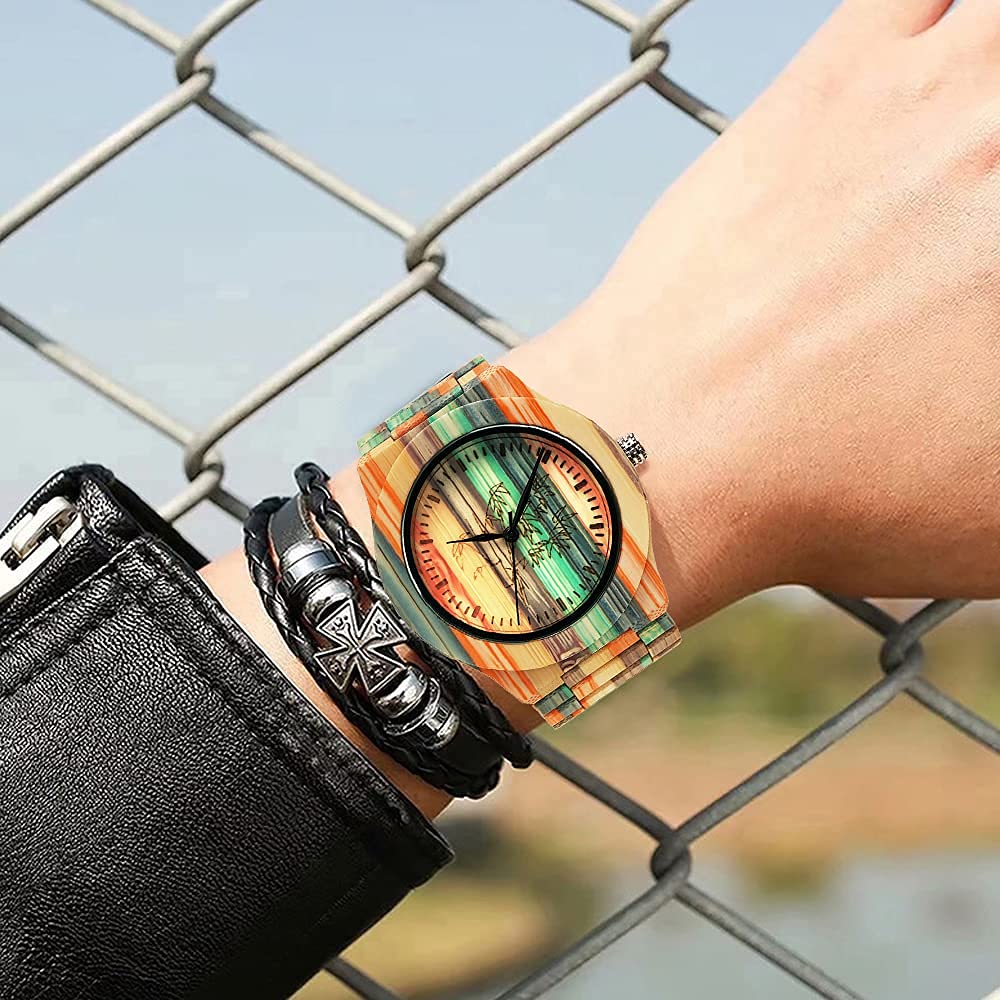 Tiong Tiong Wooden Men Watches Natural Handmade Wood Watch Doctor Who Design Quartz Movement Wrist Watch for Men Q1314 - View 6 of 9