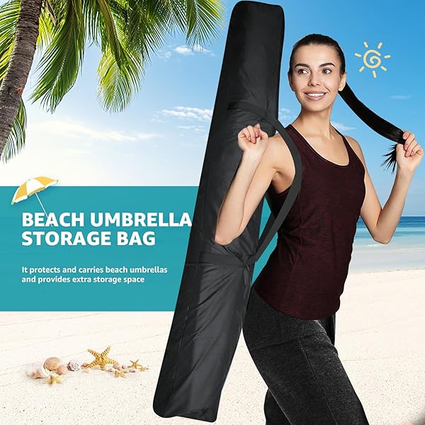 boyspringg "Buy Boyspringg 67" Waterproof Patio Umbrella Storage Bag - Durable Outdoor Carrying Bag for Beach & Steel Stand" - View 6 of 8