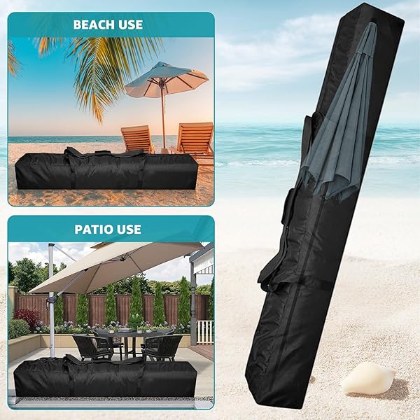 boyspringg "Buy Boyspringg 67" Waterproof Patio Umbrella Storage Bag - Durable Outdoor Carrying Bag for Beach & Steel Stand" - View 8 of 8