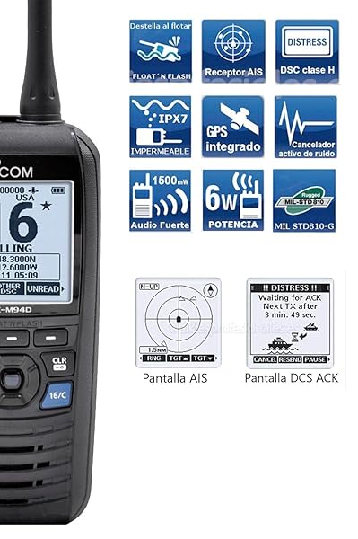 ICOM Icom M94D VHF Marine Radio with DSC & AIS: Ultimate Guide for Boaters - View 4 of 5