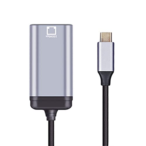 cablecc Cablecc USB-C to Gigabit Ethernet Adapter for Laptop USB3.1 1000Mbps Network LAN Cable - View 3 of 6