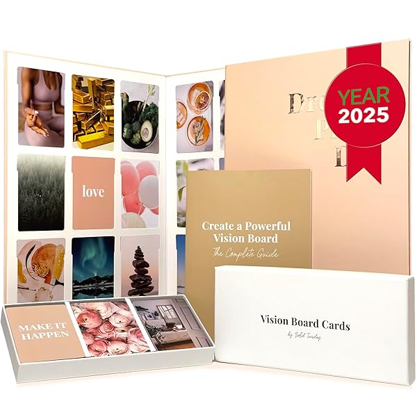 Bold Tuesday Ultimate Vision Board Kit for Women: 168 Premium Cards, Foldable Board & Guide for Manifestation Success