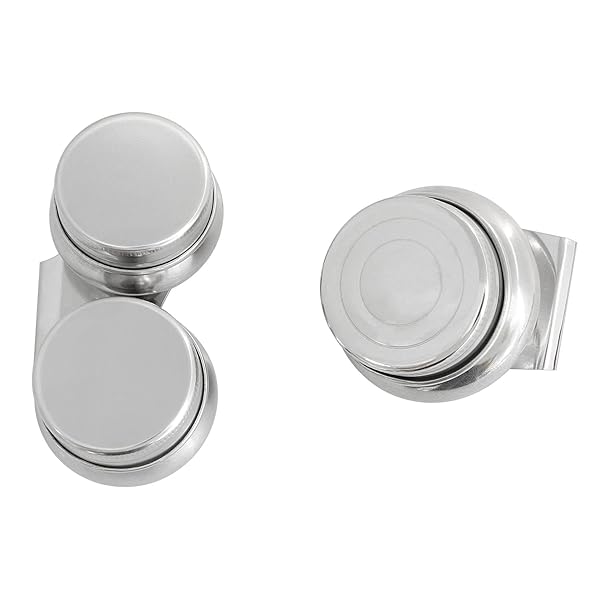 Longdex Longdex 3PCS Palette Cup Kit: Stainless Steel Double Dipper & Single Container for Acrylic/Oil Paint - View 4 of 6