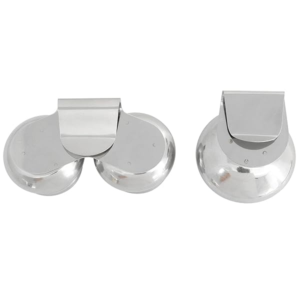 Longdex Longdex 3PCS Palette Cup Kit: Stainless Steel Double Dipper & Single Container for Acrylic/Oil Paint - View 5 of 6