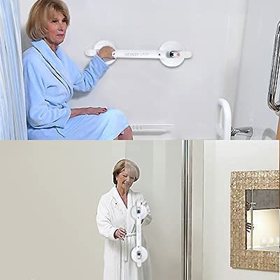 HEINSY HEINSY 19inch Suction Shower Grab Bar Portable Handle with Strong Hold Suction Cup for Bathroom Max Capacity 300lb - View 11 of 11