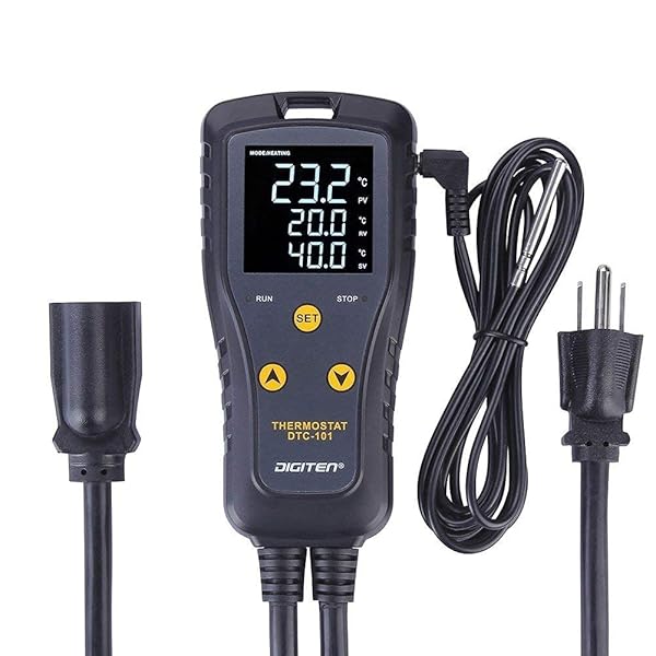 SENSTREE Digital Temperature Controller Thermostat for Heating and Cooling Chest Freezer Refrigerator Homebrew Fermenter Greenhouse 110V 10A 1100W