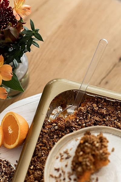 Fancy Panz Fancy Panz Gold Glitter Serving Tray for Food Made in USA Stackable Aluminum Pan Holders 9x13x2 Travel Casserole Carrier - View 7 of 7