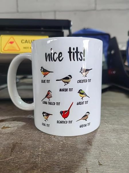 Jigfoxy Jigfoxy Nice Tits Bird Mug Funny Coffee Mugs for Bird Lovers 11 Oz Gift for Men and Women - View 3 of 9