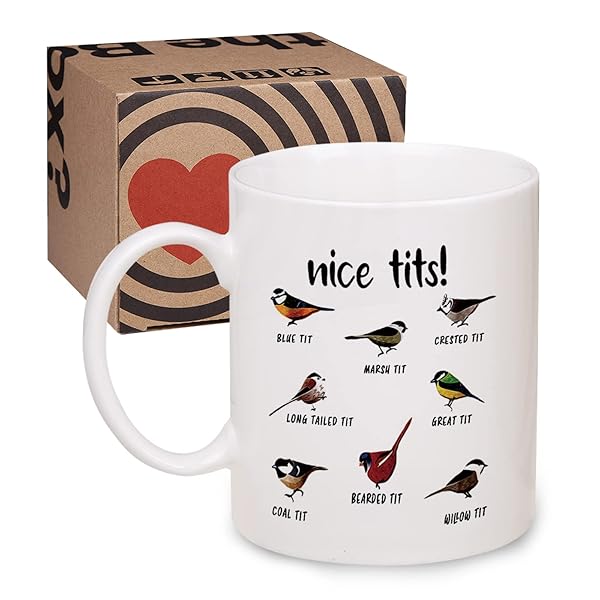 Jigfoxy Jigfoxy Nice Tits Bird Mug Funny Coffee Mugs for Bird Lovers 11 Oz Gift for Men and Women - View 7 of 9