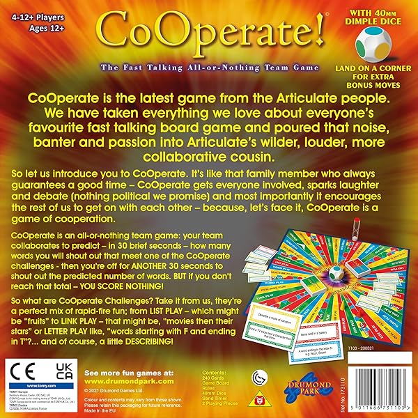 Drumond Park Drumond Park Co-Operate Fast Talking Board Game for Families and Teenagers Ages 12 and Up - View 7 of 7