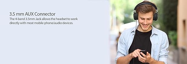 Adesso Top Bluetooth Active Noise Cancellation Headphones with Built-in Microphone for Ultimate Sound Experience - View 5 of 11