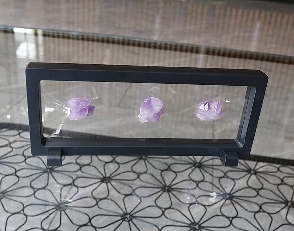 HillSpring Coin Display Frame Clear 3D Floating Holder Box Case for Challenge Coins Medals Jewelry 9 Inch Black Rectangle - View 4 of 7