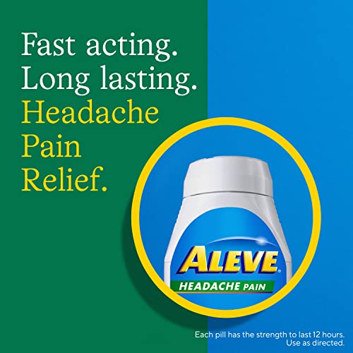 Aleve Aleve Headache Pain Reliever - Fast Relief with Naproxen Sodium, 175 Count Tablets for Adults - View 7 of 10