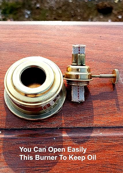 THE ANTIQUE HOUSE Brass 7 Inch Miner Lamp Antique Maritime Ship Boat Oil Lantern Home Decor Gift - View 7 of 7
