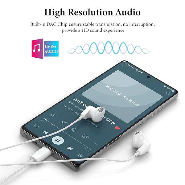 APETOO Best USB C Headphones for iPad Pro & iPhone 15/16 - HiFi Stereo Earbuds with Mic for Samsung S23, Pixel 7, OnePlus 9 - View 3 of 10