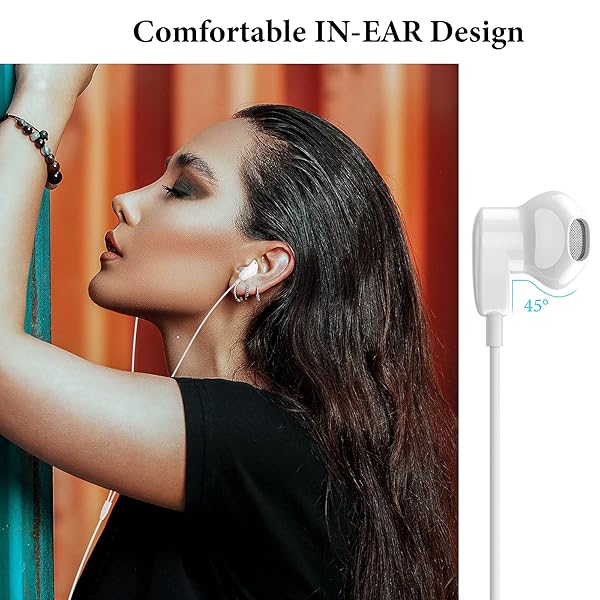 APETOO Best USB C Headphones for iPad Pro & iPhone 15/16 - HiFi Stereo Earbuds with Mic for Samsung S23, Pixel 7, OnePlus 9 - View 6 of 10
