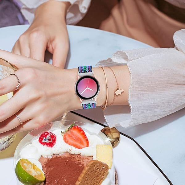 RuenTech RuenTech 22mm Elastic Bands for Letsfit AGPTEK ENOMIR TOOBUR Fitpolo Smart Watch Stretchy Nylon Loop Wristband - View 7 of 8