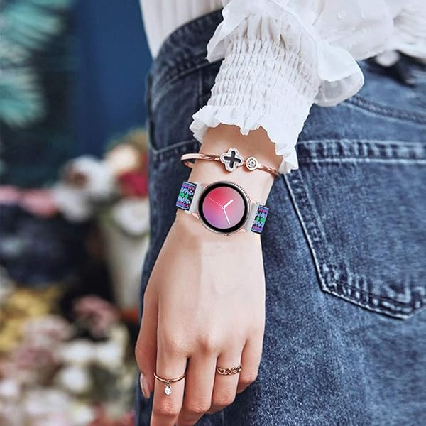 RuenTech RuenTech 22mm Elastic Bands for Letsfit AGPTEK ENOMIR TOOBUR Fitpolo Smart Watch Stretchy Nylon Loop Wristband - View 8 of 8