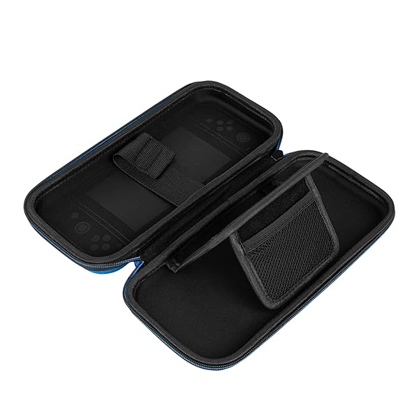 PDP Buy PDP Gaming Nintendo Switch Slim Deluxe Travel Case - OLED Protection & 14 Game Holder in Mario Blue/Red - View 7 of 10