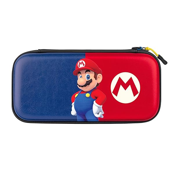 PDP Buy PDP Gaming Nintendo Switch Slim Deluxe Travel Case - OLED Protection & 14 Game Holder in Mario Blue/Red - View 2 of 10