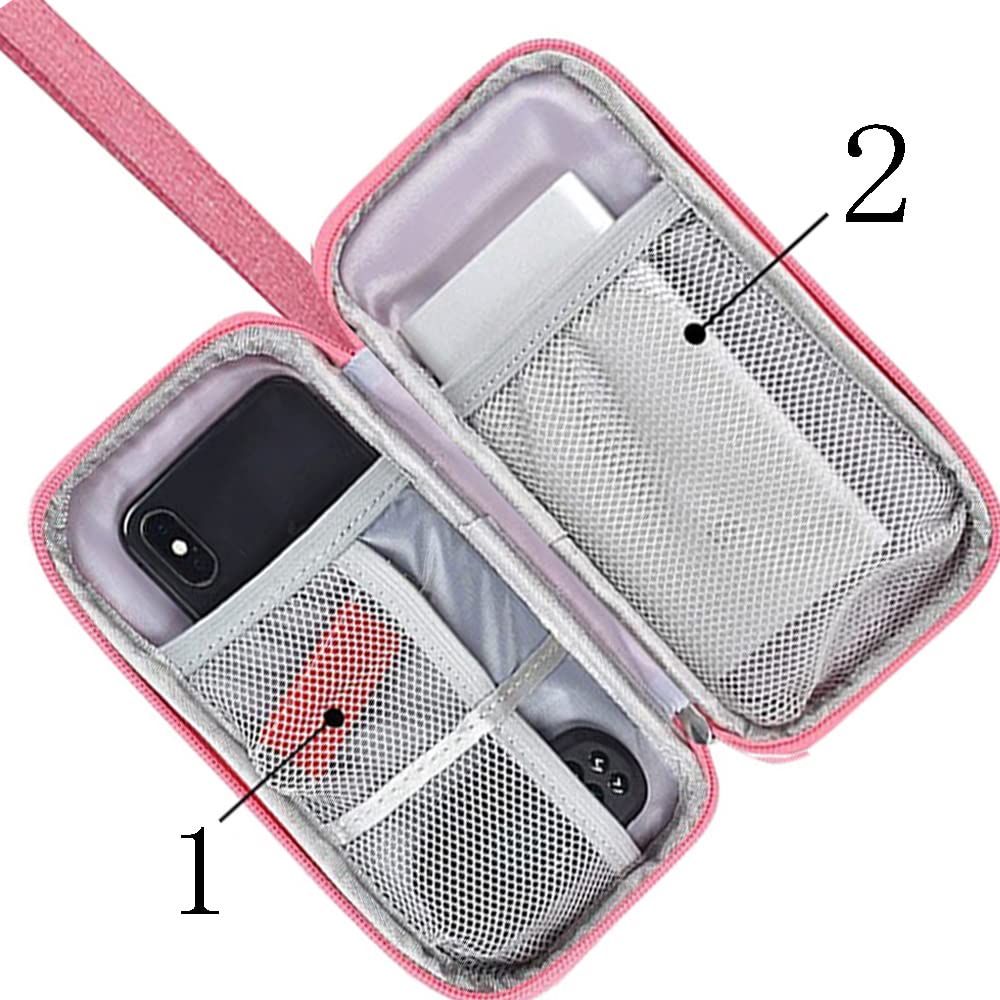 Portable Electronic Organizer Cable Bag for Chargers Cords and Accessories Ideal for Travel Business and Daily Use Blue - View 3 of 7