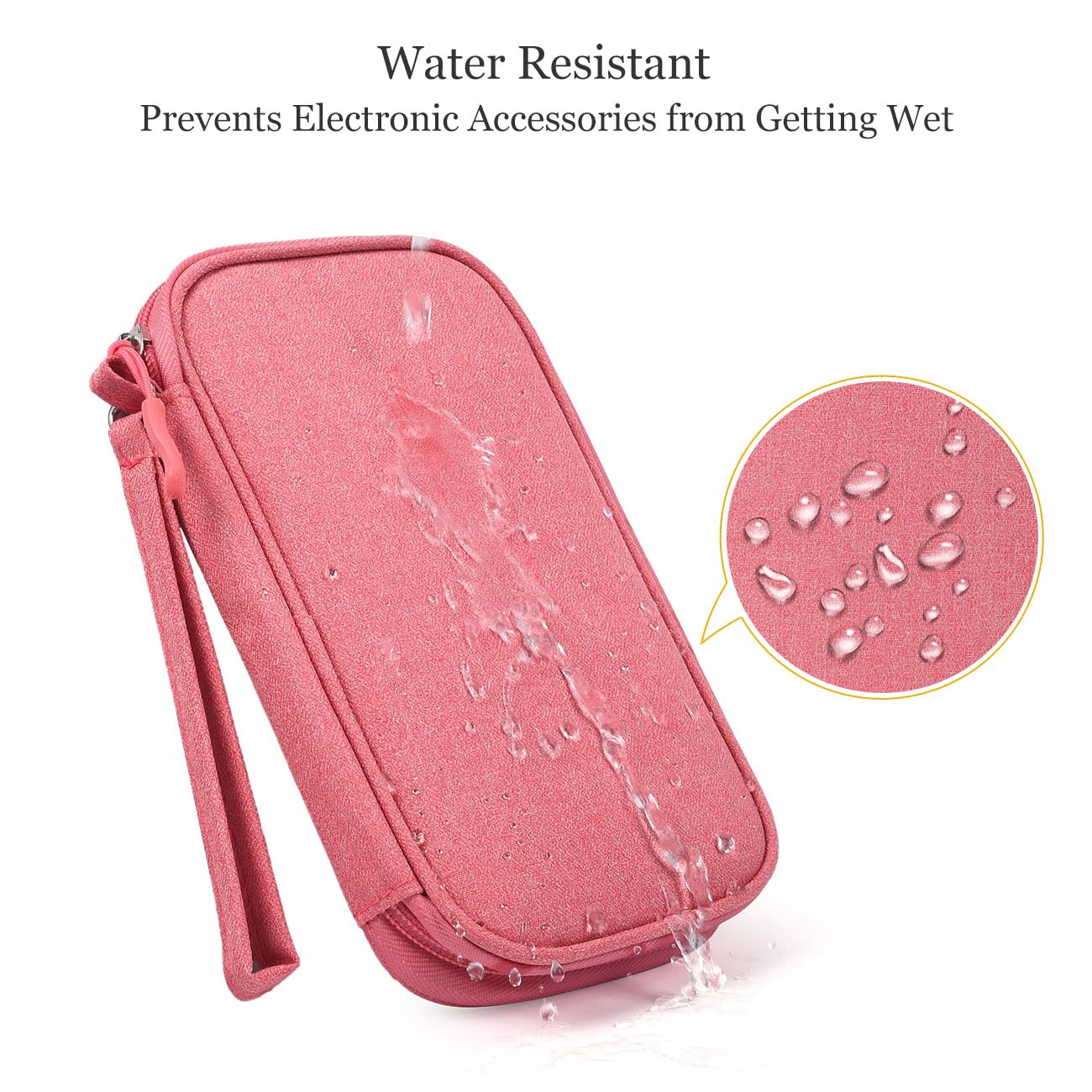 Portable Electronic Organizer Cable Bag for Chargers Cords and Accessories Ideal for Travel Business and Daily Use Blue - View 4 of 7