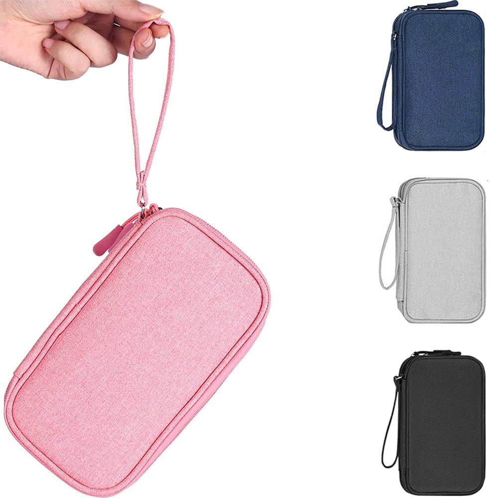 Portable Electronic Organizer Cable Bag for Chargers Cords and Accessories Ideal for Travel Business and Daily Use Blue - View 5 of 7