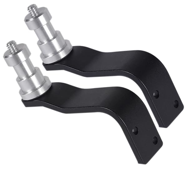 Fotoconic 2-Pack E-Type Wall Ceiling Mount for Studio Lighting with 5/8 Inch Stud and 1/4 Inch Thread Anchor