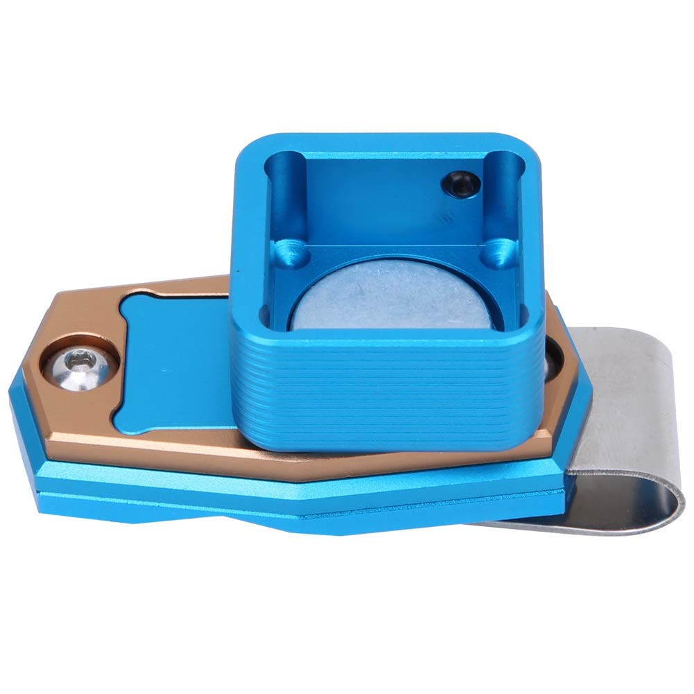 VBESTLIFE VBESTLIFE Billiard Chalk Case,Mini Portable Magnetic Billiard Chalk Case Box with Fixed Clip Pool Snooker Sports Accessories(blue) - View 3 of 9