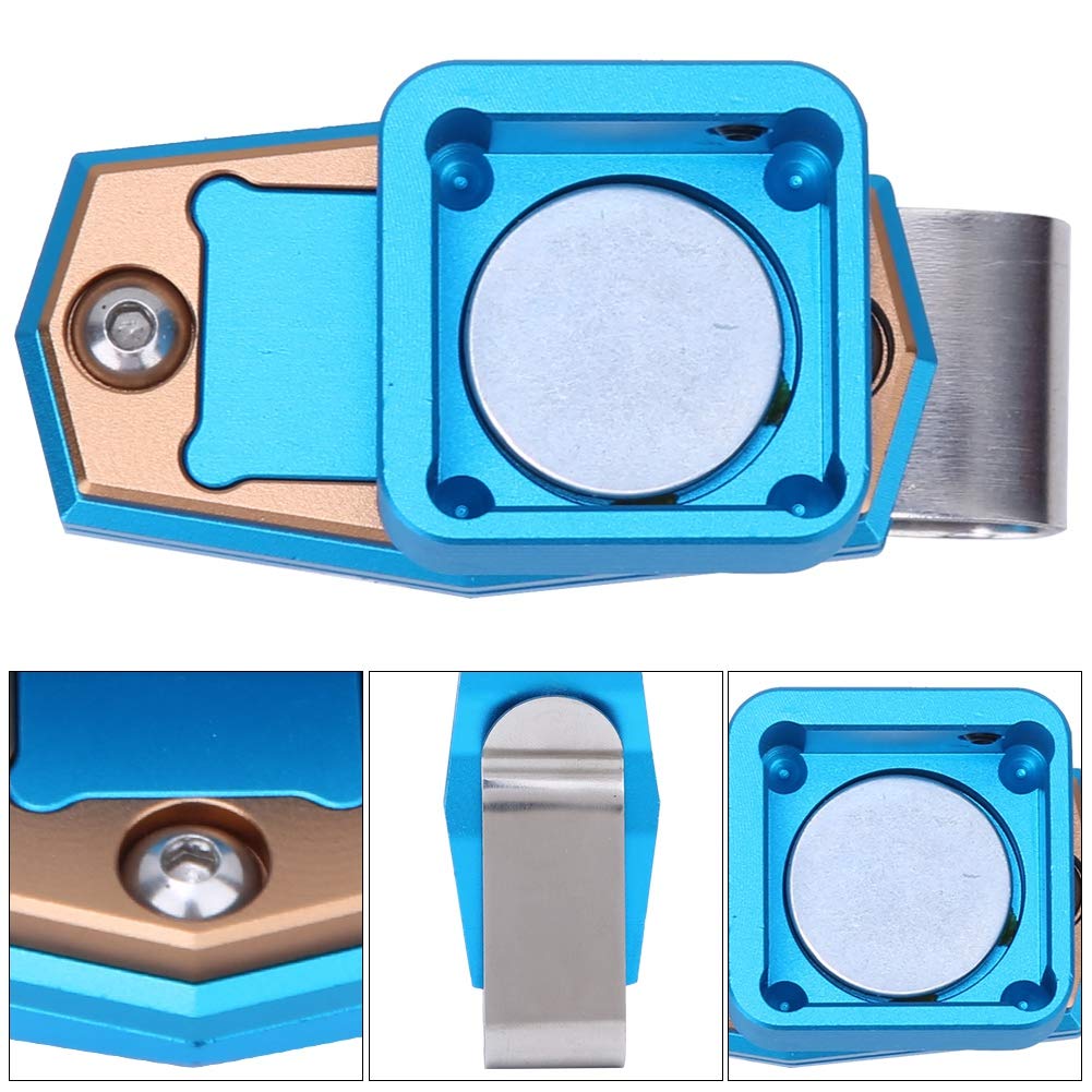 VBESTLIFE VBESTLIFE Billiard Chalk Case,Mini Portable Magnetic Billiard Chalk Case Box with Fixed Clip Pool Snooker Sports Accessories(blue) - View 8 of 9