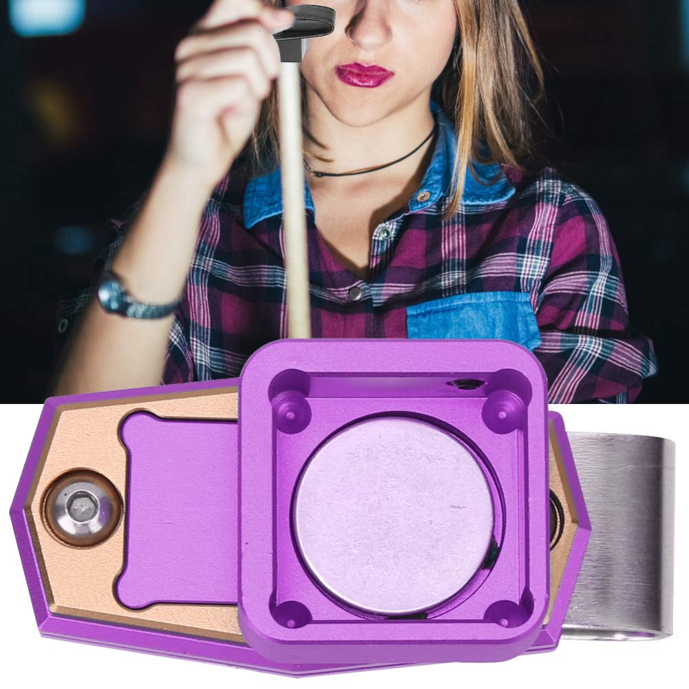 VBESTLIFE Vbestlife Mini Portable Magnetic Billiard Chalk Case with Clip for Pool and Snooker Sports Accessories in Purple - View 5 of 9