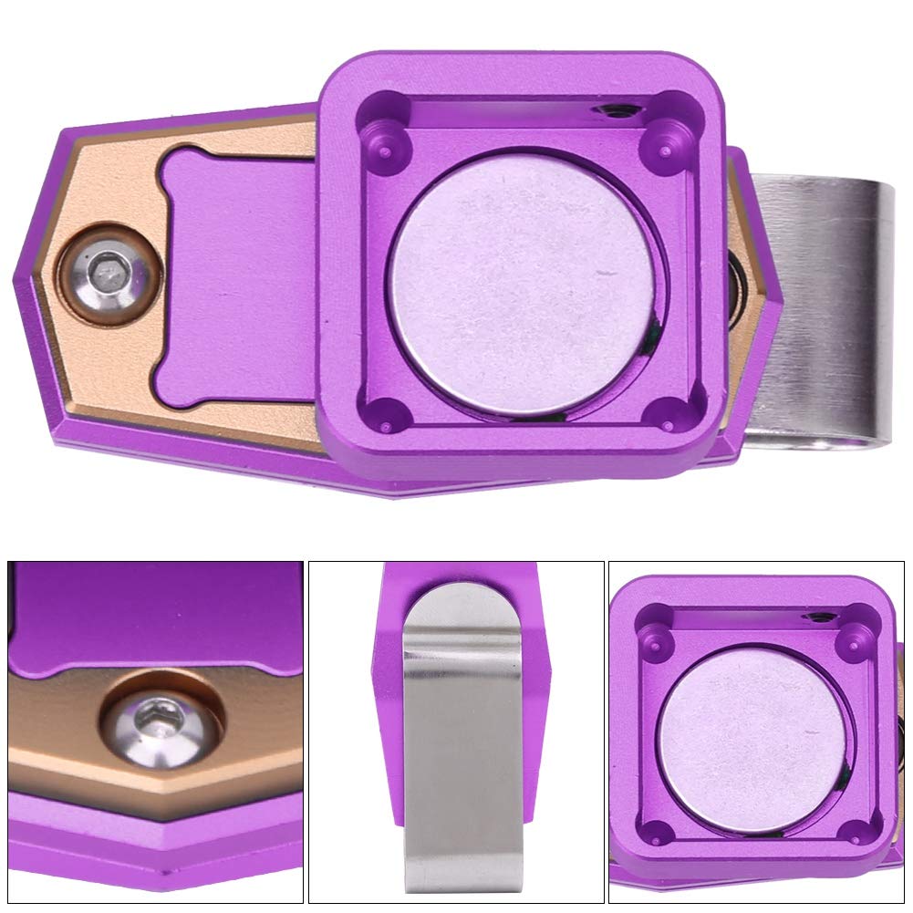 VBESTLIFE Vbestlife Mini Portable Magnetic Billiard Chalk Case with Clip for Pool and Snooker Sports Accessories in Purple - View 7 of 9